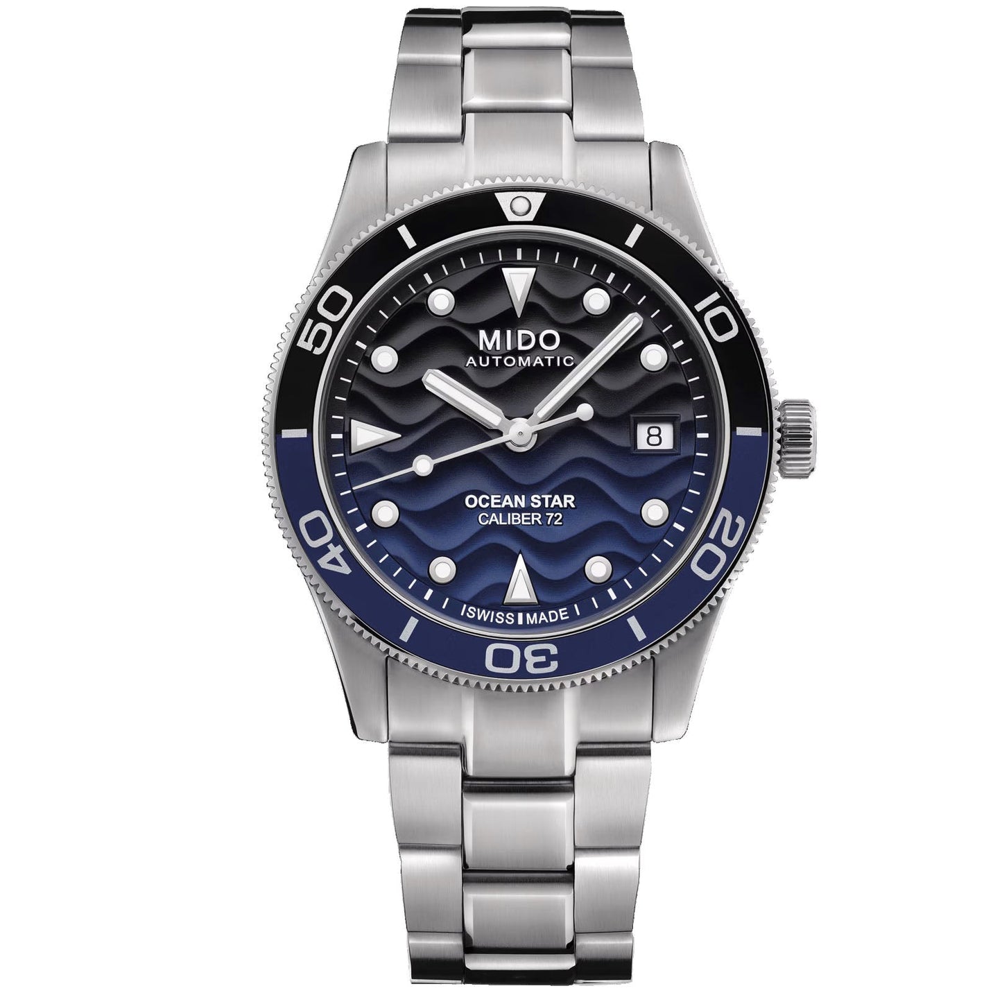 Montre Mido Ocean Star 39 mm en acier bleu automatique M026.907.11.041.00