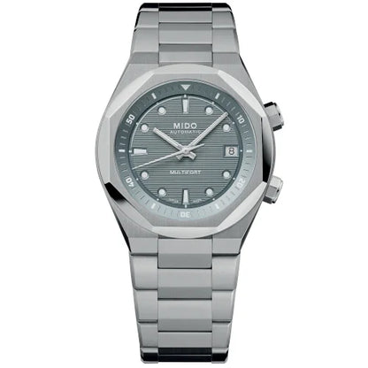 Mido montre Multifort 8 Two Crowns 38,4 x 40mm gris automatique acier M047.507.11.081.00