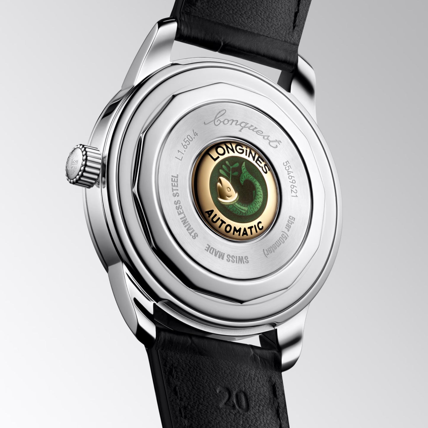 Montre Longines Conquest Heritage 40 mm en acier vert automatique L1.650.4.02.2