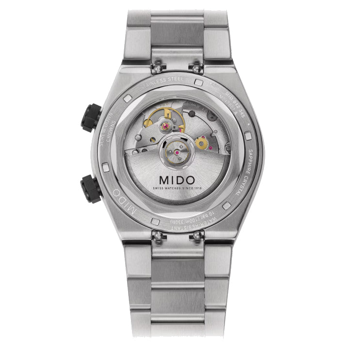 Mido montre Multifort 8 Two Crowns 38,4 x 40mm noir automatique acier M047.507.11.051.00