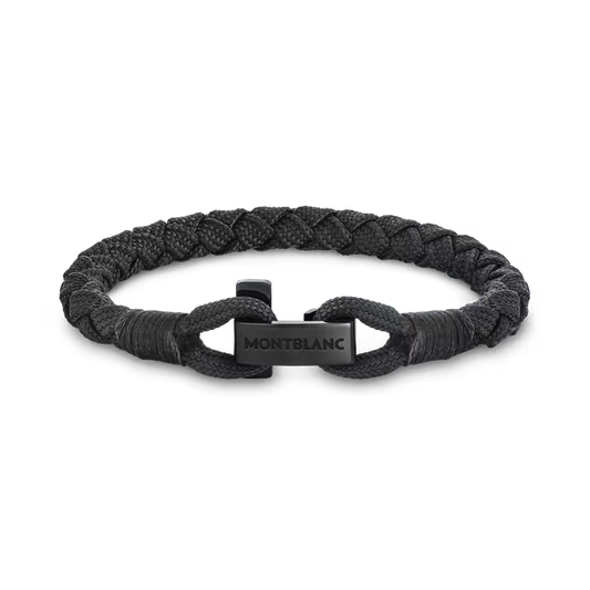 Bracelet Montblanc avec fermoir en T noir, taille M 130861 63