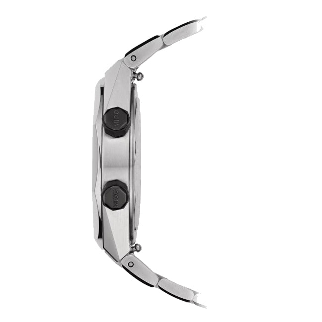 Mido montre Multifort 8 Two Crowns 38,4 x 40mm noir automatique acier M047.507.11.051.00