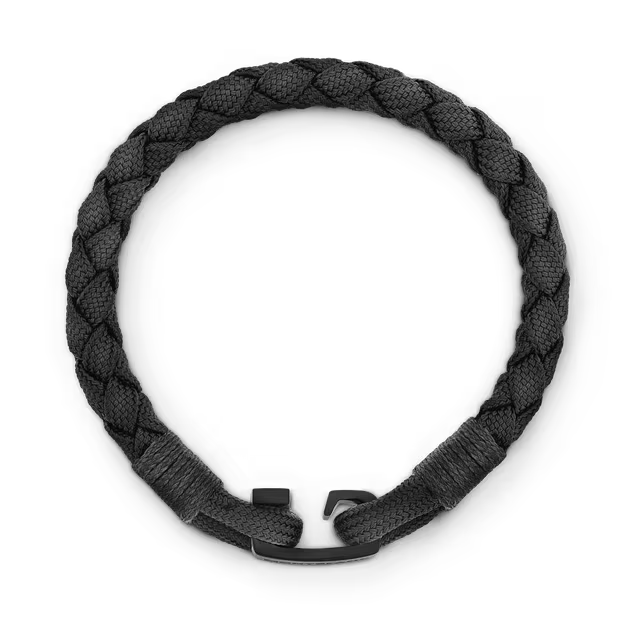 Bracelet Montblanc avec fermoir en T noir, taille M 130861 63