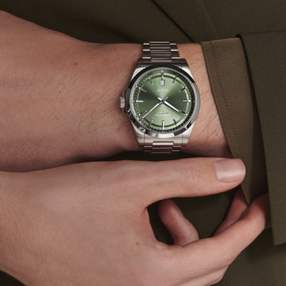 Longines montre Conquest 2023 41mm verte acier automatique L3.830.4.02.6