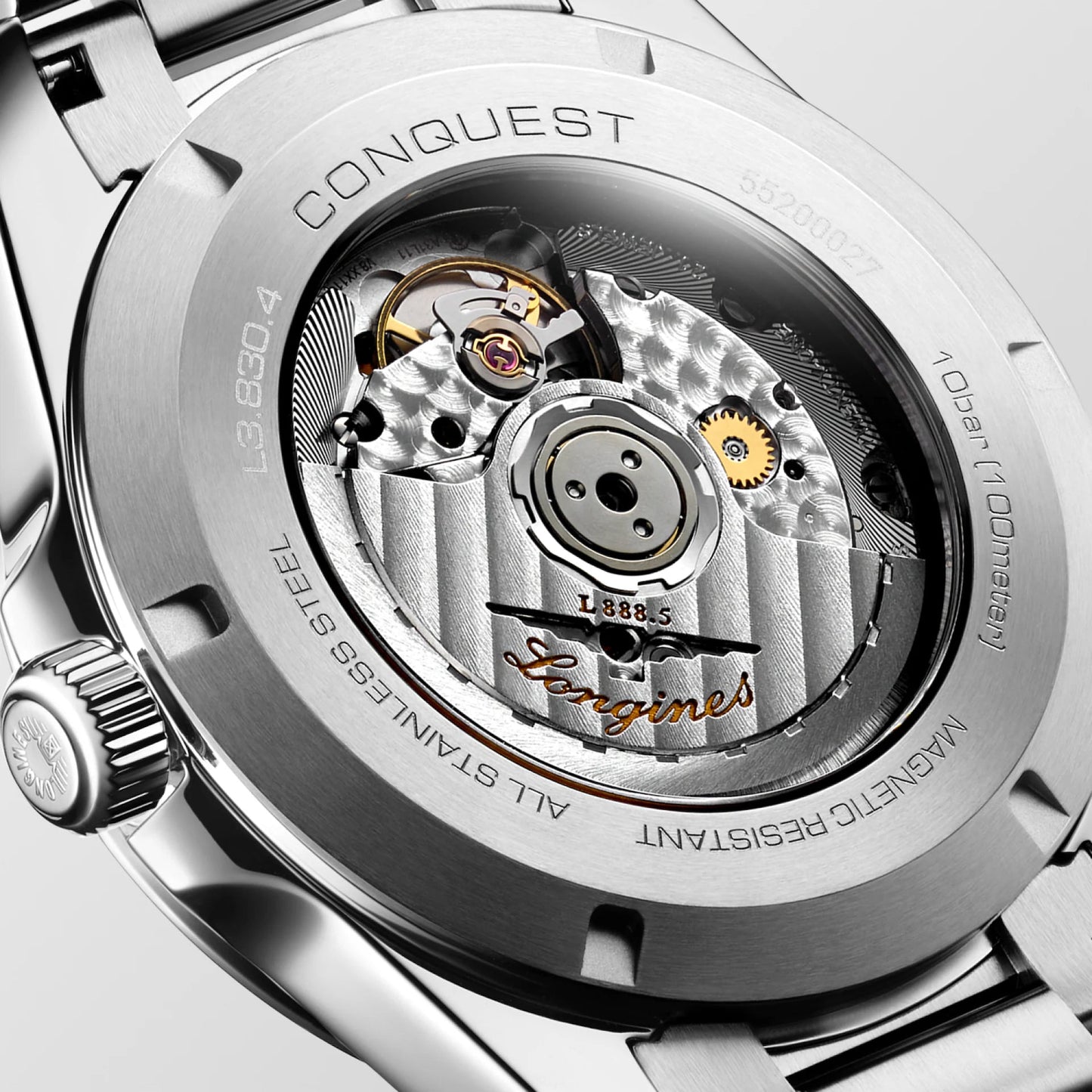 Longines montre Conquest 2023 41mm verte acier automatique L3.830.4.02.6
