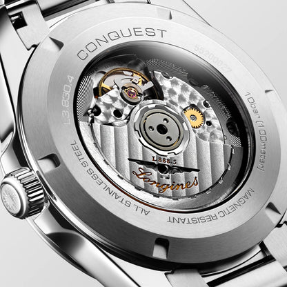 Longines montre Conquest 2023 41mm verte acier automatique L3.830.4.02.6