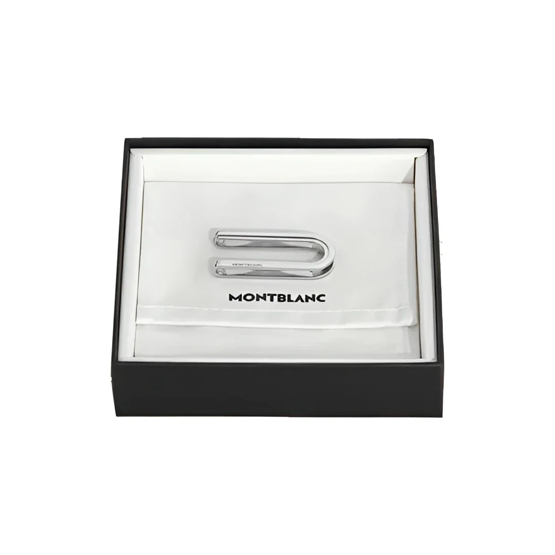 Clip penna fermasoldi dell’edizione great montblanc inciso logo in acciaio homage to the great gatsby in confezione originale