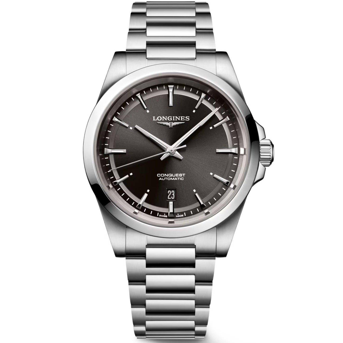 Montre Longines Conquest 2023 41mm noire acier automatique L3.830.4.52.6