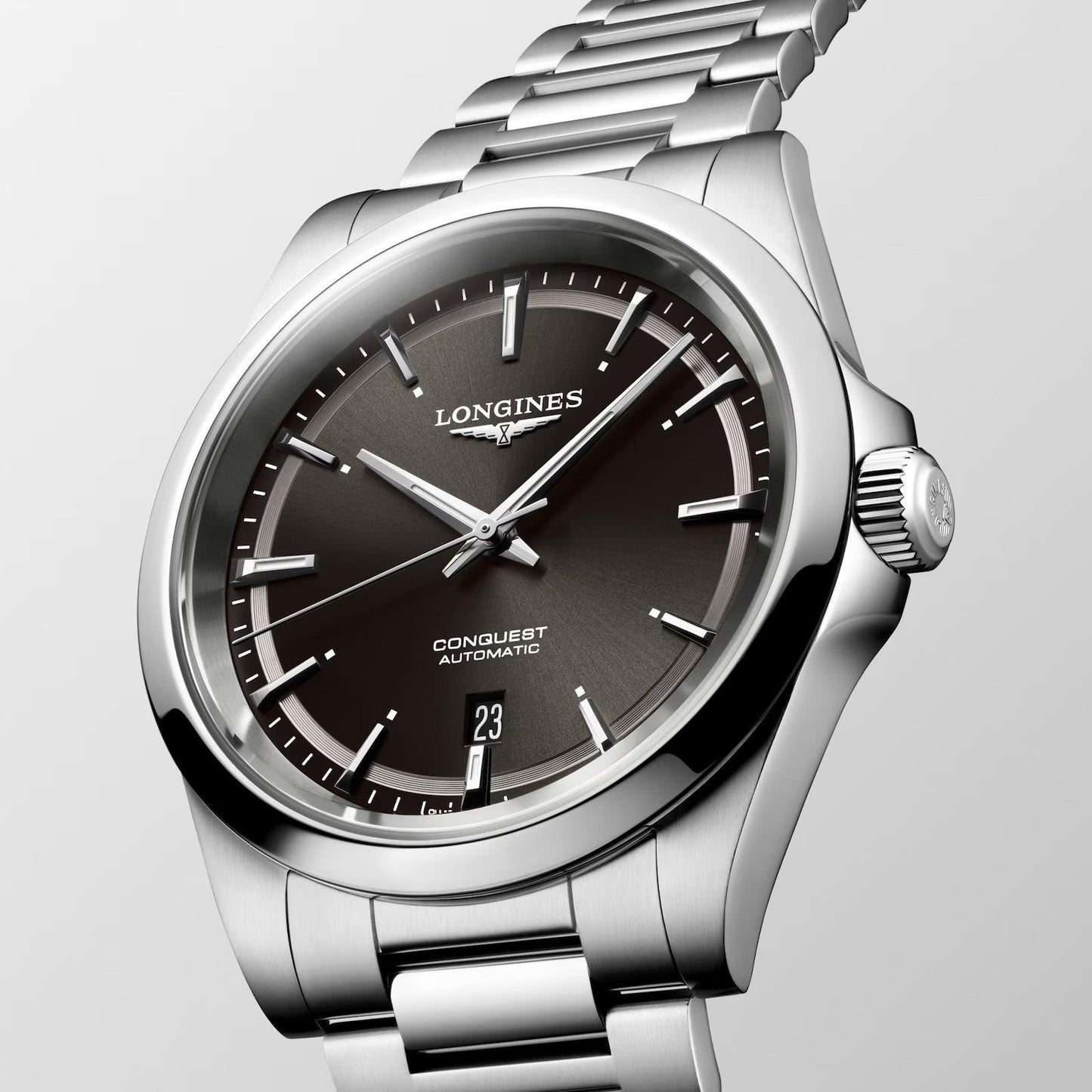 Montre Longines Conquest 2023 41mm noire acier automatique L3.830.4.52.6