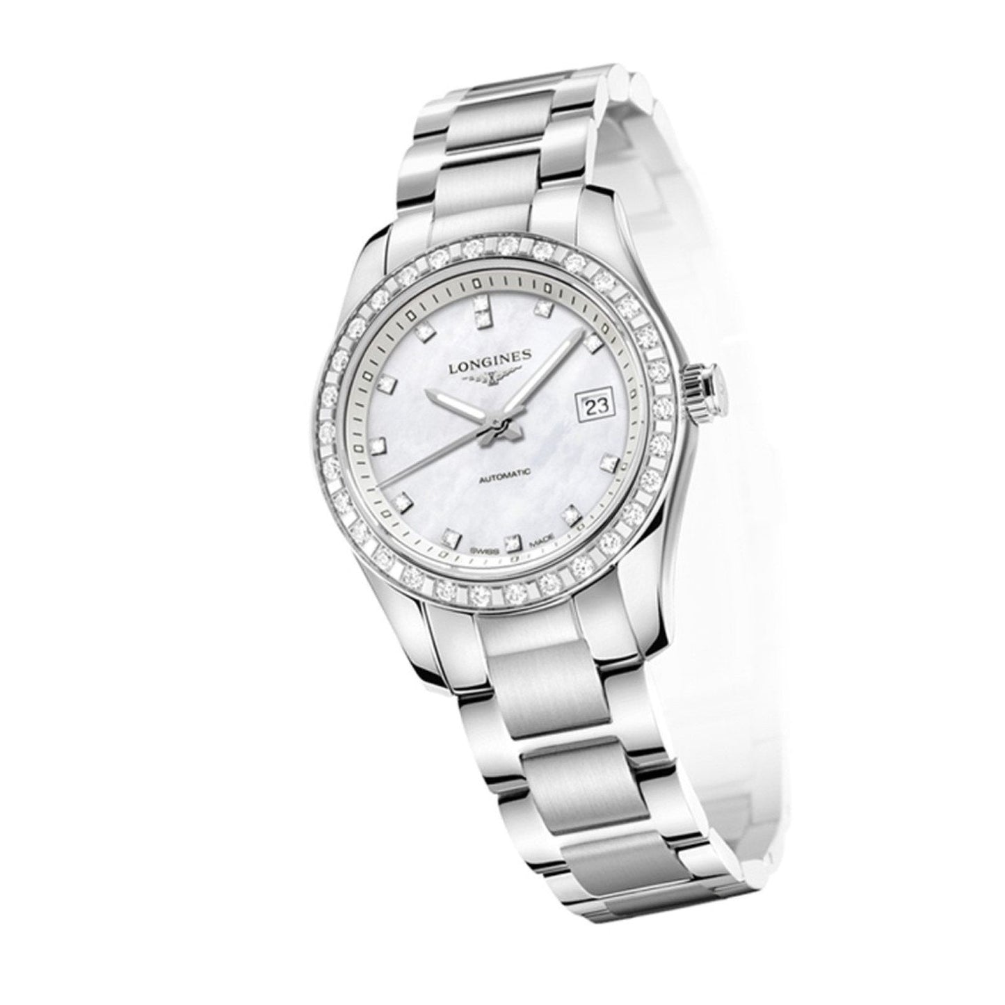Longines montre Conquest Classic 29,5mm nacre automatique acier L2.285.0.87.6