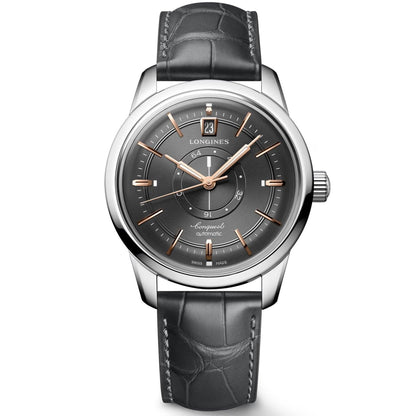 Montre Longines Conquest Heritage Central Power Reserve 38 mm Anthracite Automatique Acier L1.648.4.62.2