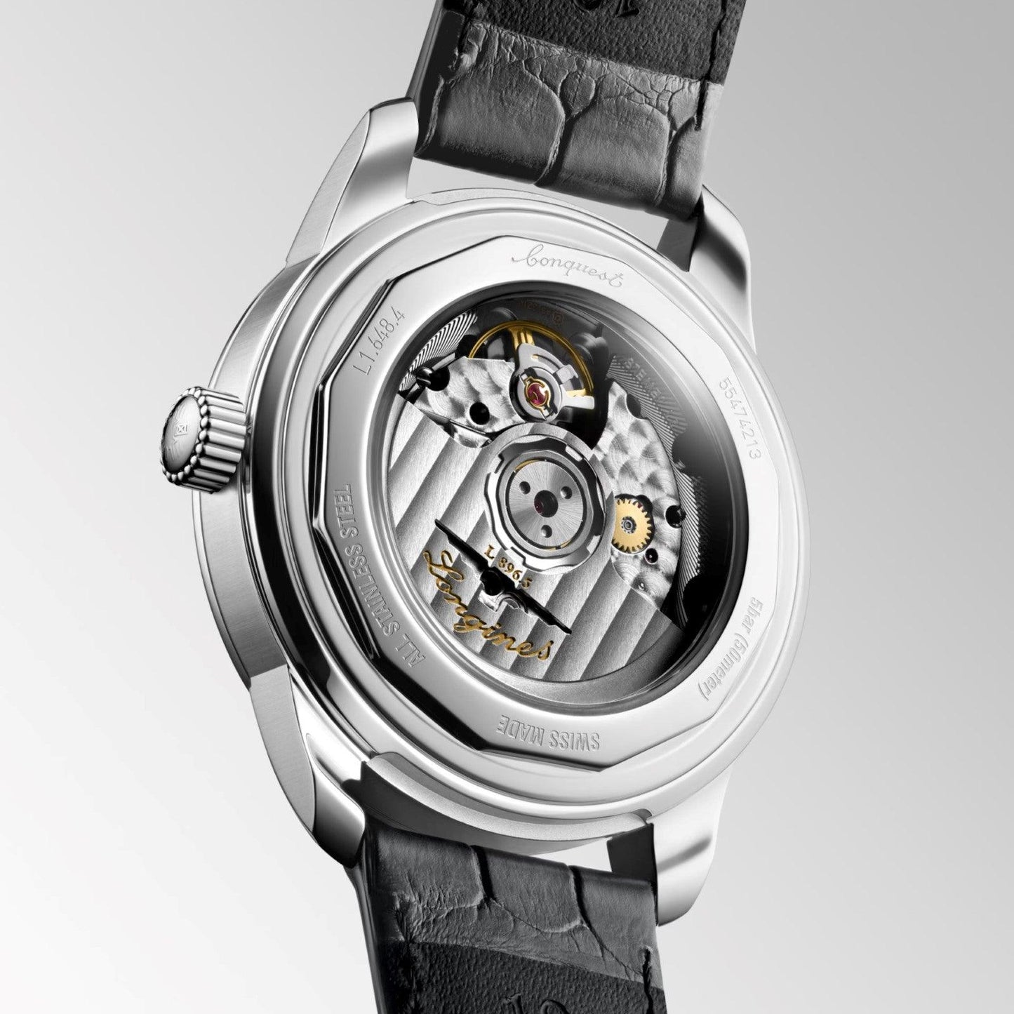 Montre Longines Conquest Heritage Central Power Reserve 38 mm Anthracite Automatique Acier L1.648.4.62.2