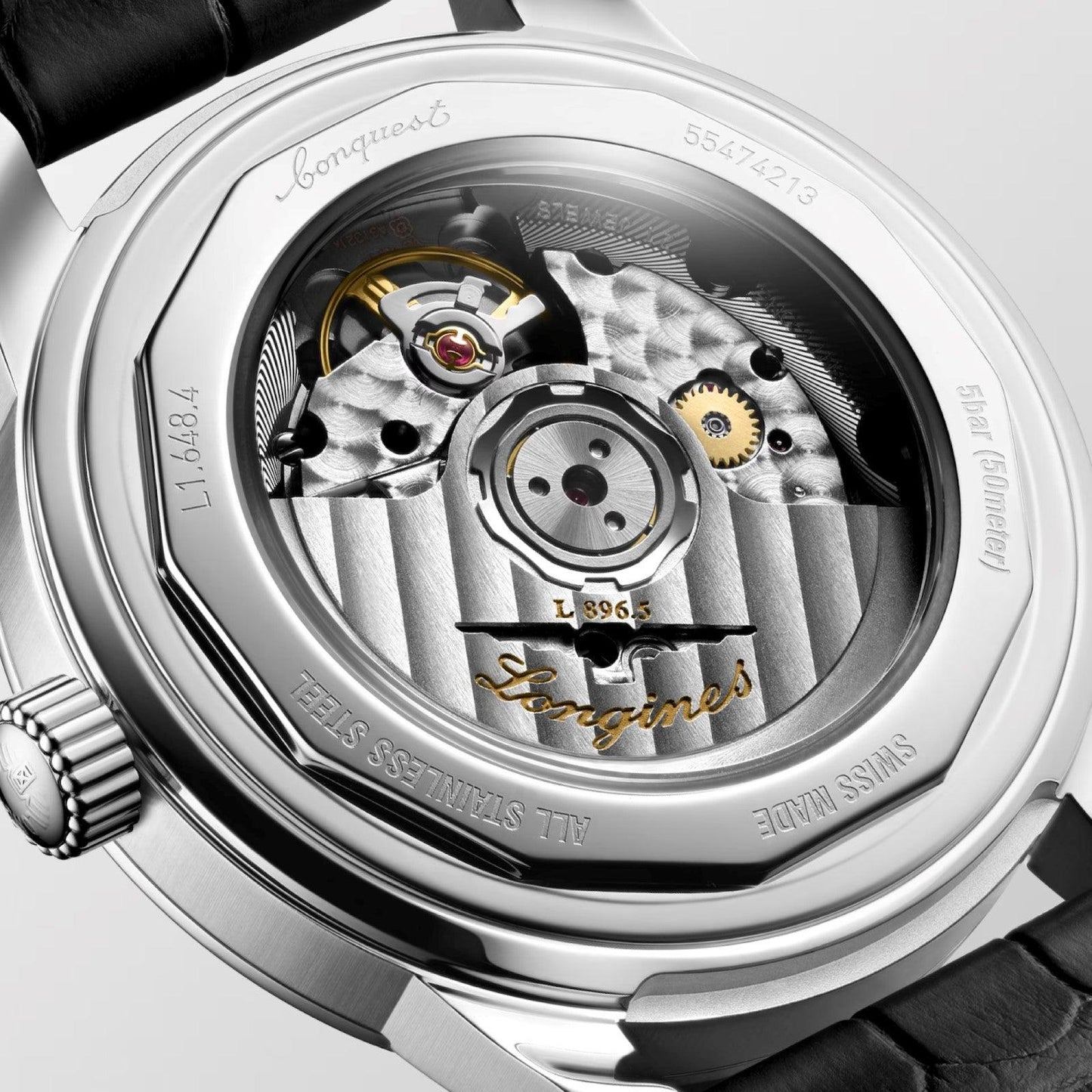 Montre Longines Conquest Heritage Central Power Reserve 38 mm Anthracite Automatique Acier L1.648.4.62.2