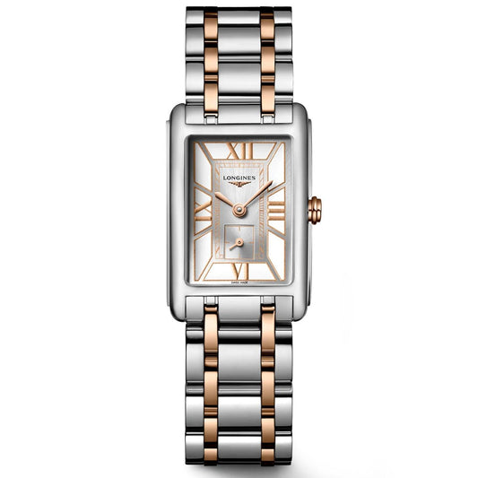 Montre Longines DolceVita 20,8x32mm blanc quartz acier L5.255.5.75.7