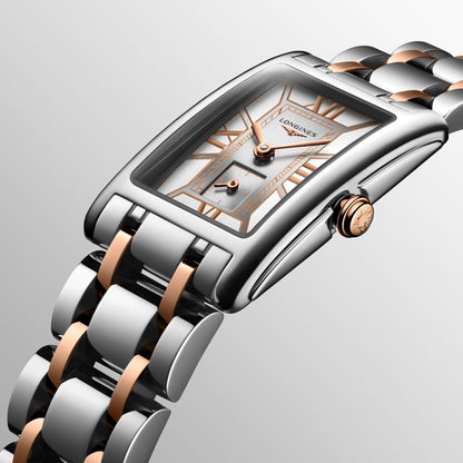 Montre Longines DolceVita 20,8x32mm blanc quartz acier L5.255.5.75.7