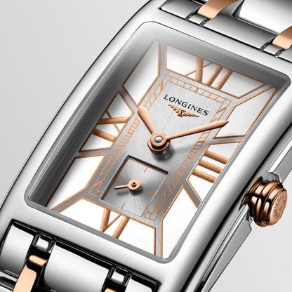 Montre Longines DolceVita 20,8x32mm blanc quartz acier L5.255.5.75.7