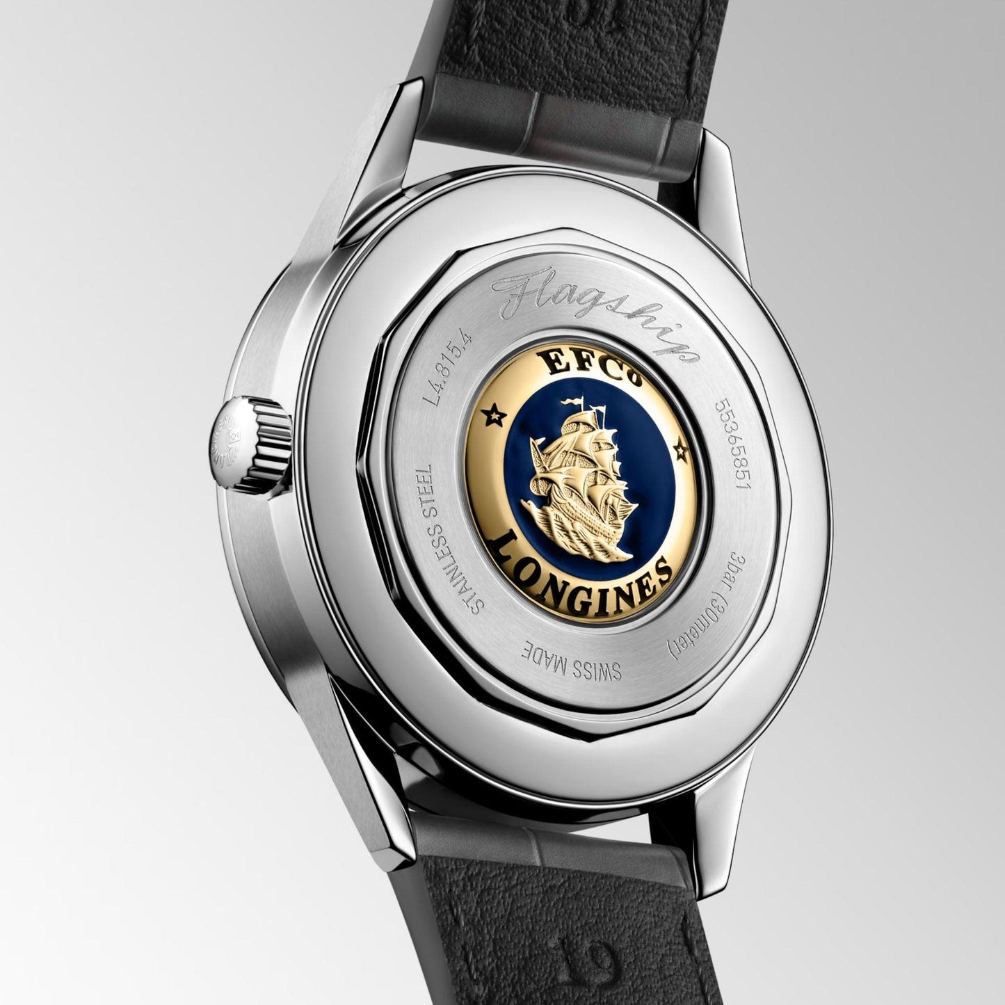 Longines montre Flagship Heritage Phase de Lune 38,5 mm argent automatique acier L4.815.4.72.2
