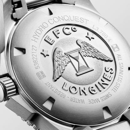 Longines montre HydroConquest 39mm bleu automatique acier L3.780.4.96.6