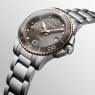 Montre Longines HydroConquest 39 mm en acier gris automatique L3.780.3.78.6