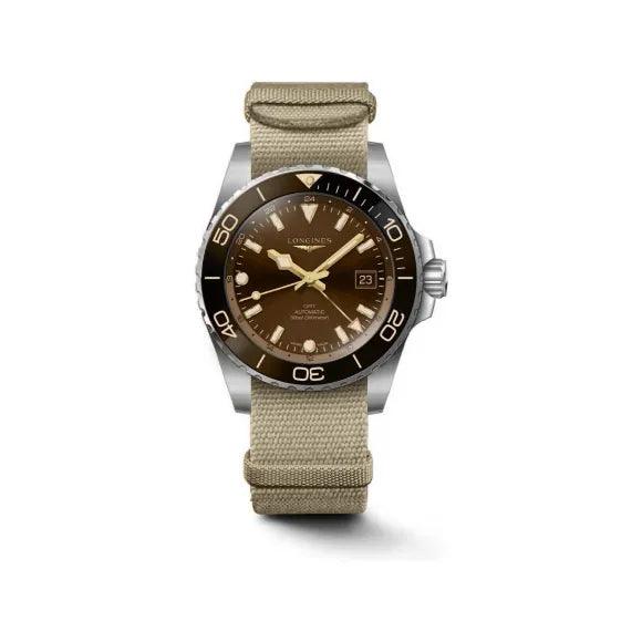 Longines montre HydroConquest 41mm marron automatique acier L3.790.4.66.2