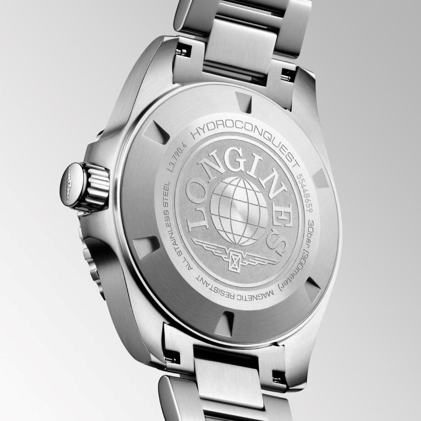 Longines montre Hydroconquest GMT 41mm bleu automatique acier L3.790.4.96.6