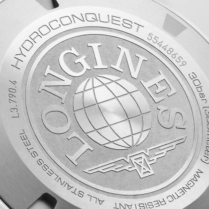 Montre Longines Hydroconquest GMT 41 mm en acier automatique marron L3.790.4.66.6