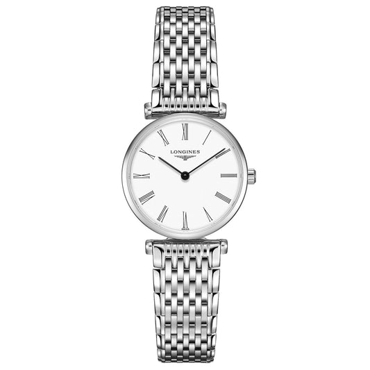 Longines montre La Grande Classique 24mm blanc acier quartz L4.209.4.11.6
