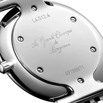 Montre Longines La Grande Classique 29mm blanc quartz acier L4.512.4.11.6