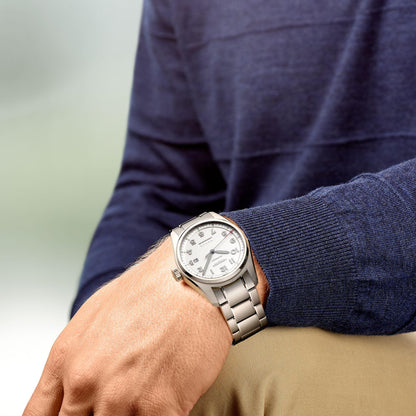 Montre Longines Longines Spirit 42mm argent automatique acier L3.811.4.73.6