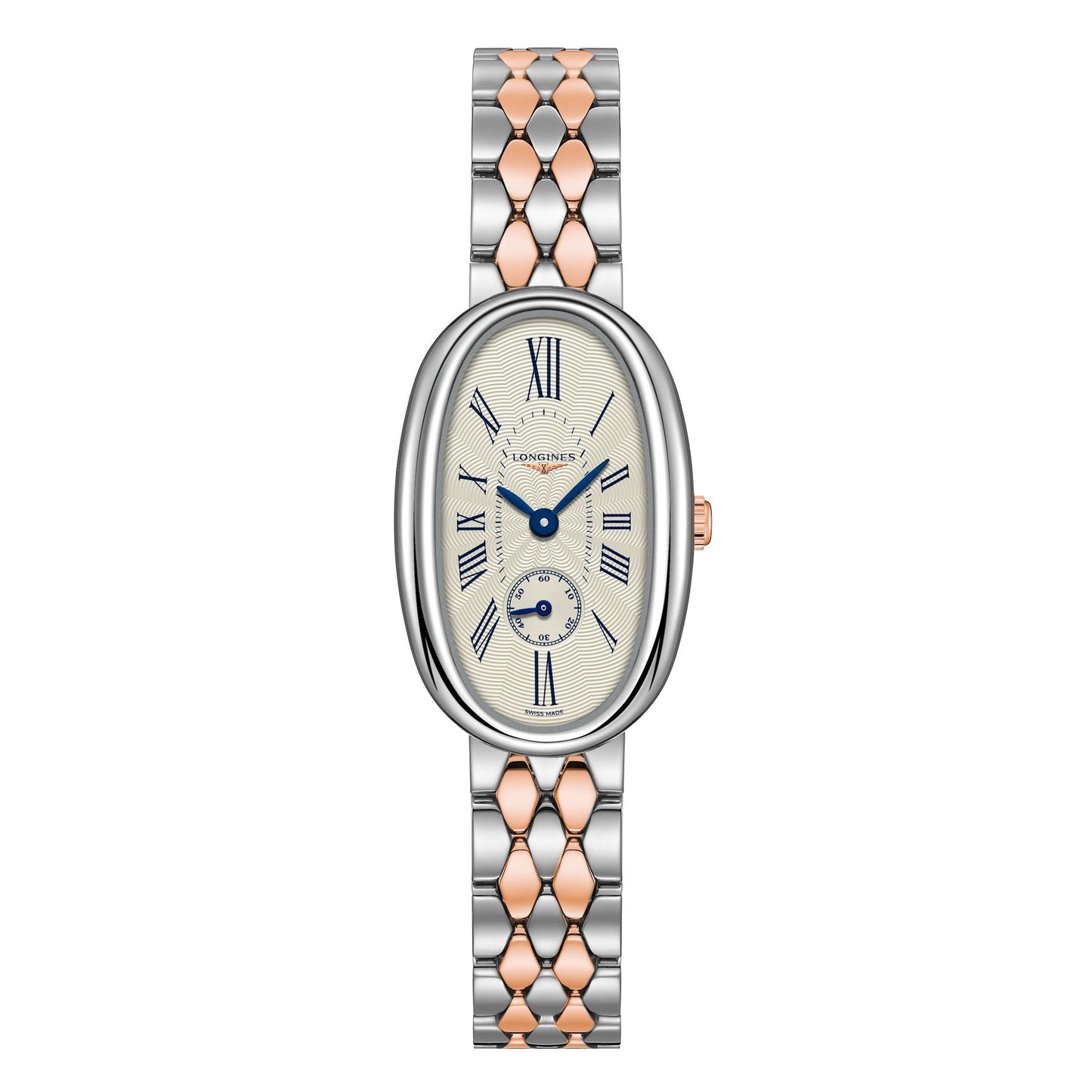 Longines montre Longines Symphonette 21,90x34,00mm argent quartz acier or 18kt L2.306.5.71.7