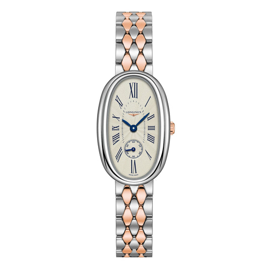Longines montre Longines Symphonette 21,90x34,00mm argent quartz acier or 18kt L2.306.5.71.7