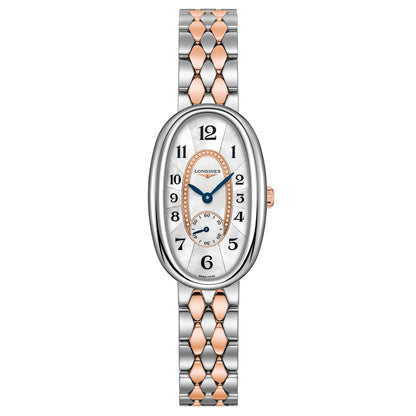 Longines montre Longines Symphonette 21,90x34,00mm nacre quartz acier et or 18kt L2.306.5.83.7