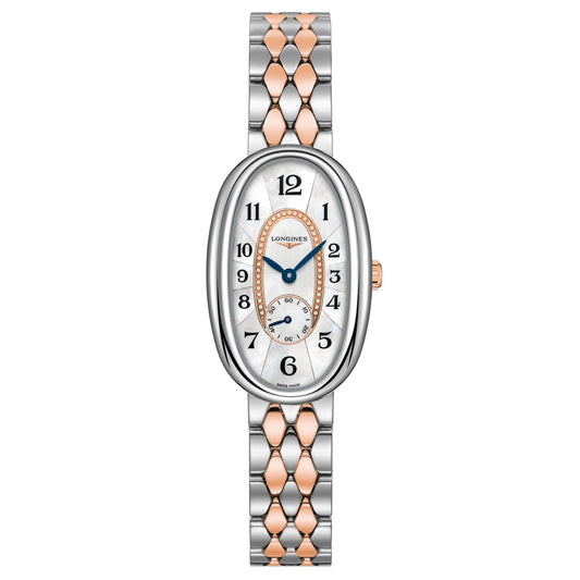Longines montre Longines Symphonette 21,90x34,00mm nacre quartz acier et or 18kt L2.306.5.83.7