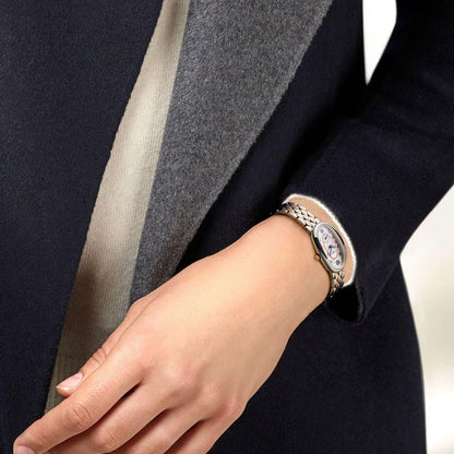 Longines montre Longines Symphonette 21,90x34,00mm nacre quartz acier et or 18kt L2.306.5.83.7