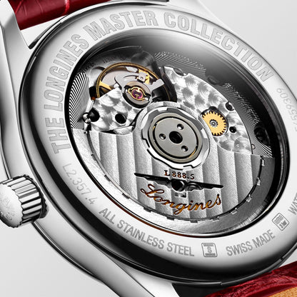 Longines montre Master Collection 34mm nacre diamants automatique acier L2.357.4.87.2