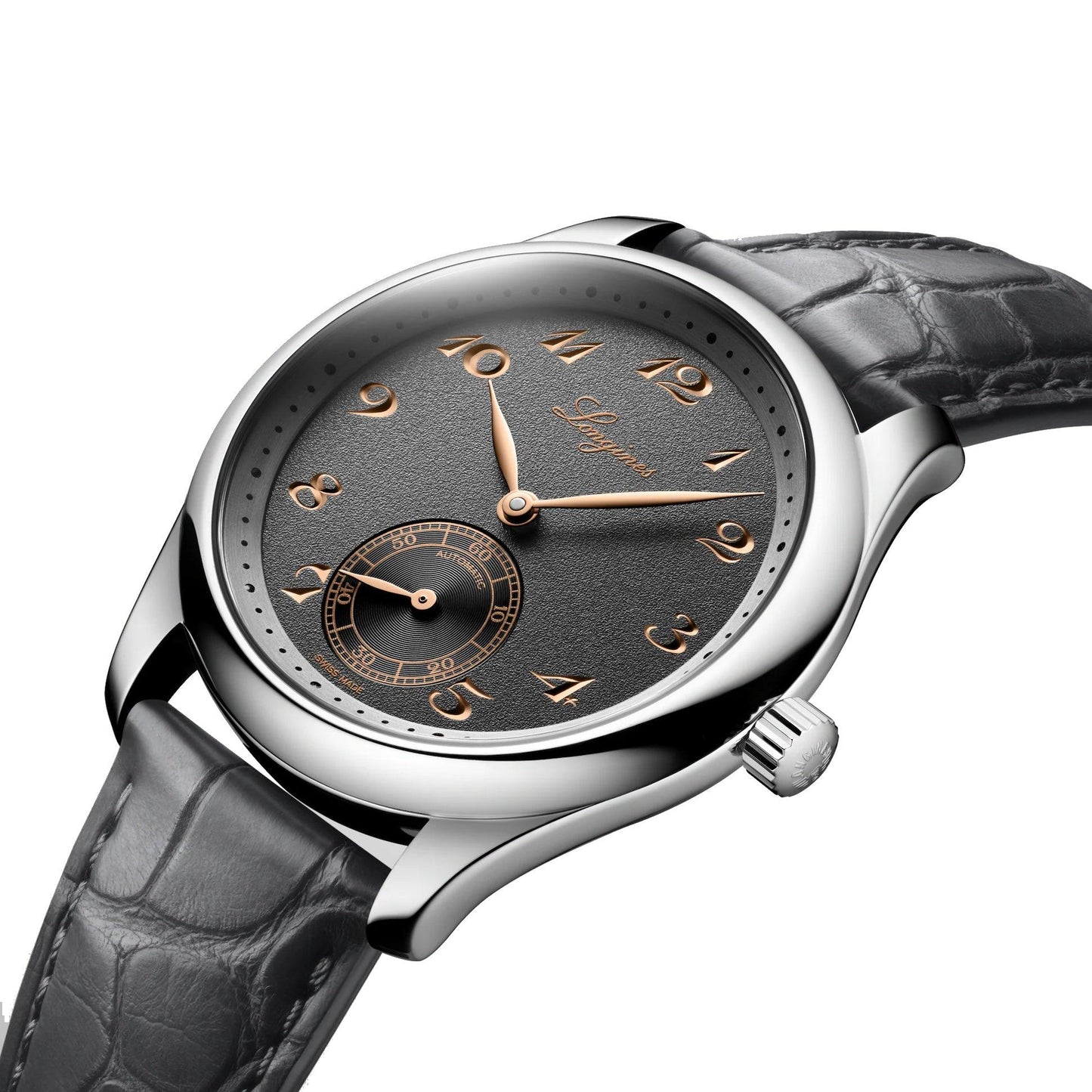 Longines montre Master Collection 38mm anthracite automatique acier L2.843.4.63.2