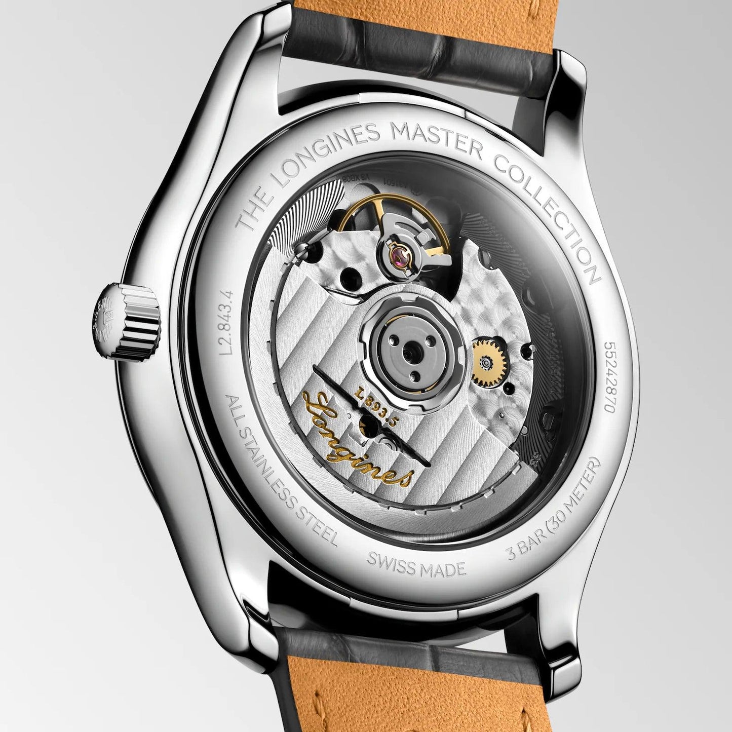 Longines montre Master Collection 38mm anthracite automatique acier L2.843.4.63.2