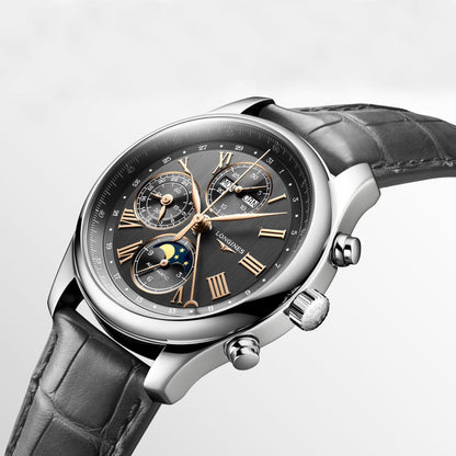 Montre Longines Master Collection 42 mm Anthracite Automatique Acier L2.773.4.61.2