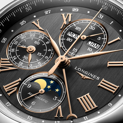 Montre Longines Master Collection 42 mm Anthracite Automatique Acier L2.773.4.61.2