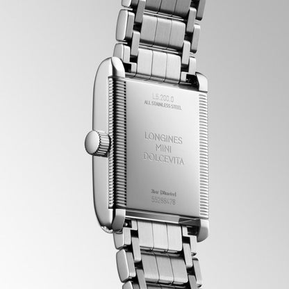 Longines montre Mini Dolcevita 21.5x29mm argent diamants quartz acier L5.200.0.75.6
