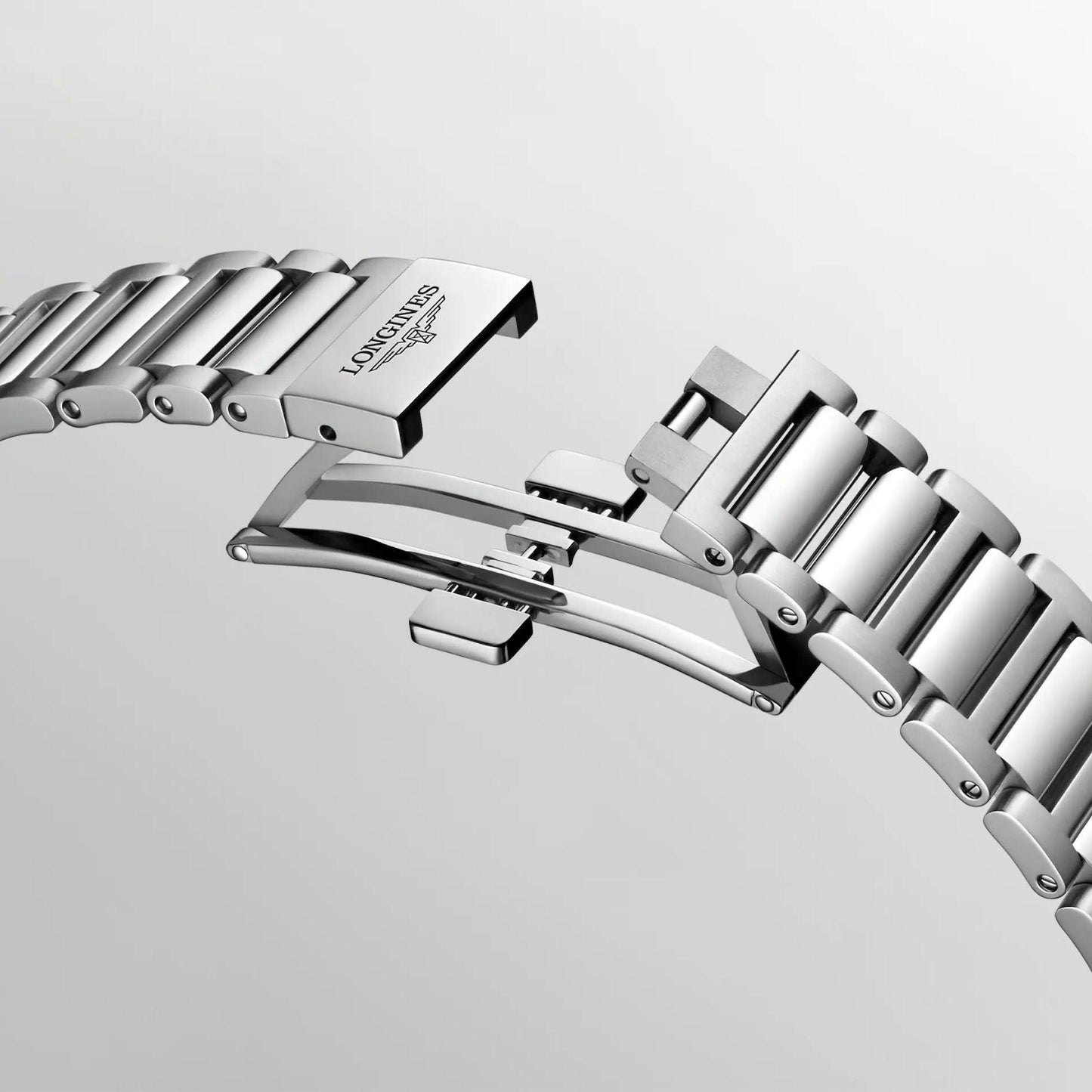 Longines montre New Conquest 42mm argent automatique acier L3.835.4.72.6