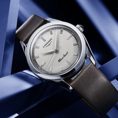 Longines montre Silver Arrow 38,5mm argent automatique acier L2.834.4.72.2