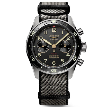 Montre Longines Spirit Flyback Titanium 42 mm Anthracite Automatique en Titane L3.821.1.53.2