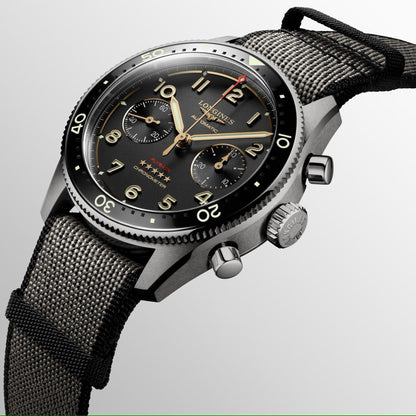 Montre Longines Spirit Flyback Titanium 42 mm Anthracite Automatique en Titane L3.821.1.53.2