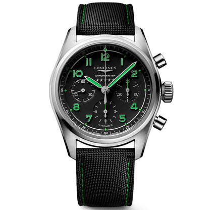 Montre Longines Spirit Pioneer Edition 42mm noir automatique titane L3.829.1.53.2