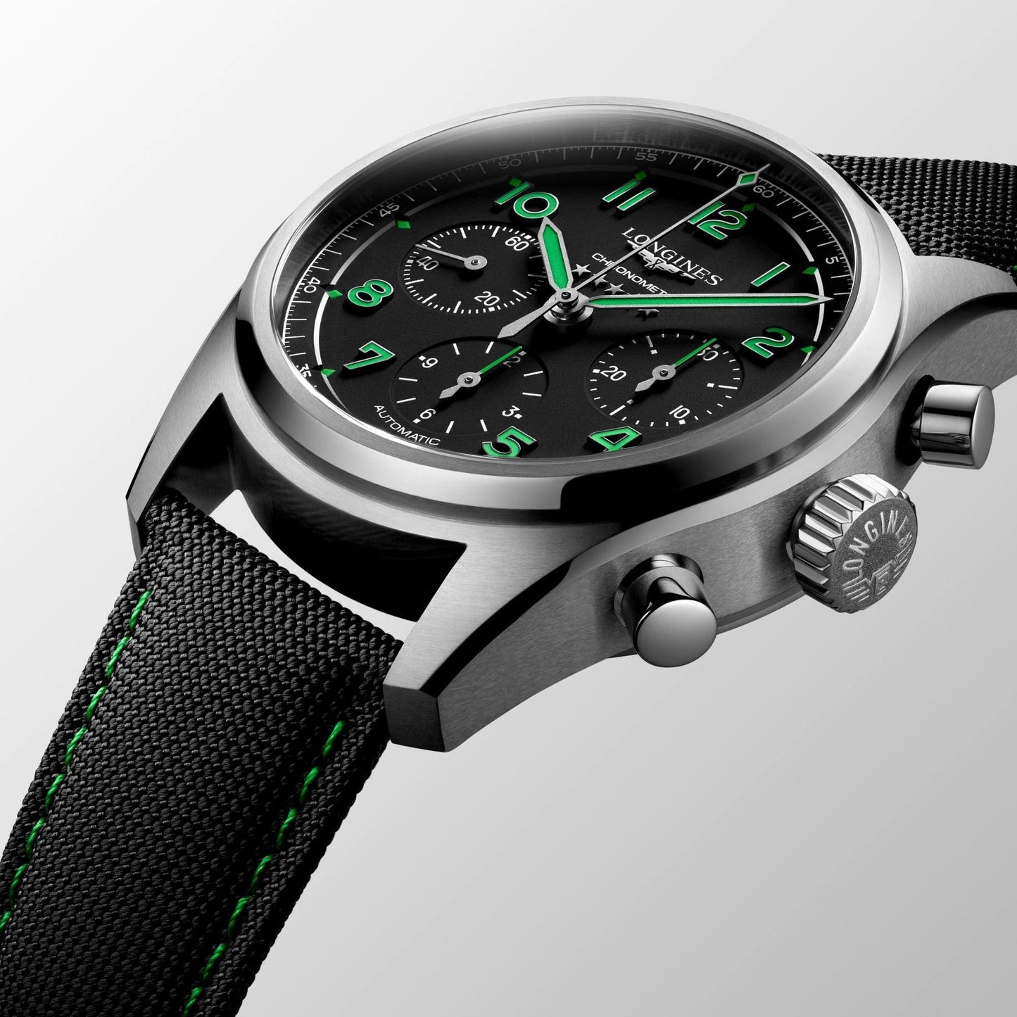 Montre Longines Spirit Pioneer Edition 42mm noir automatique titane L3.829.1.53.2