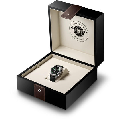 Montre Longines Spirit Pioneer Edition 42mm noir automatique titane L3.829.1.53.2