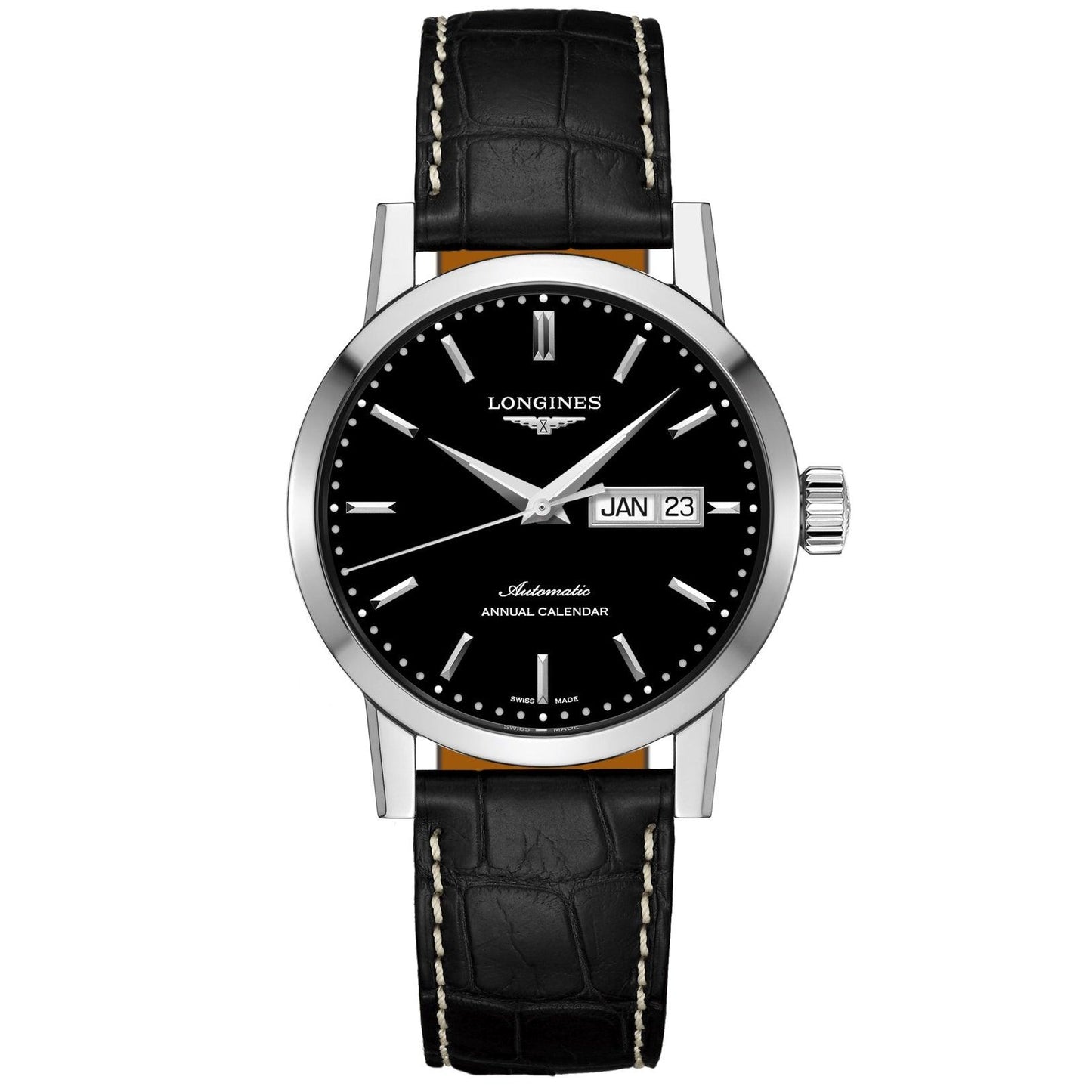 Longines montre The Longines 1832 40mm noir automatique acier L4.827.4.52.0