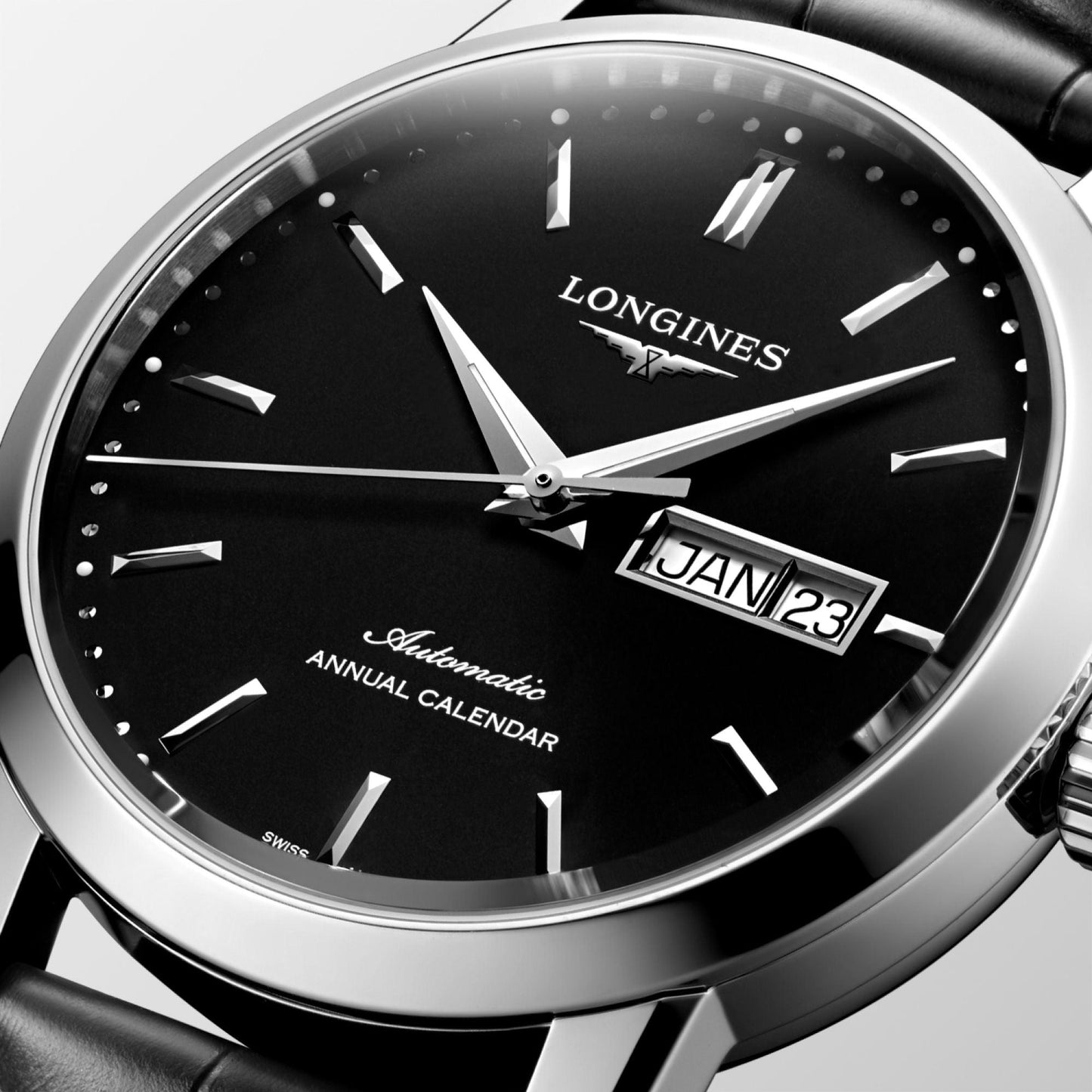 Longines montre The Longines 1832 40mm noir automatique acier L4.827.4.52.0