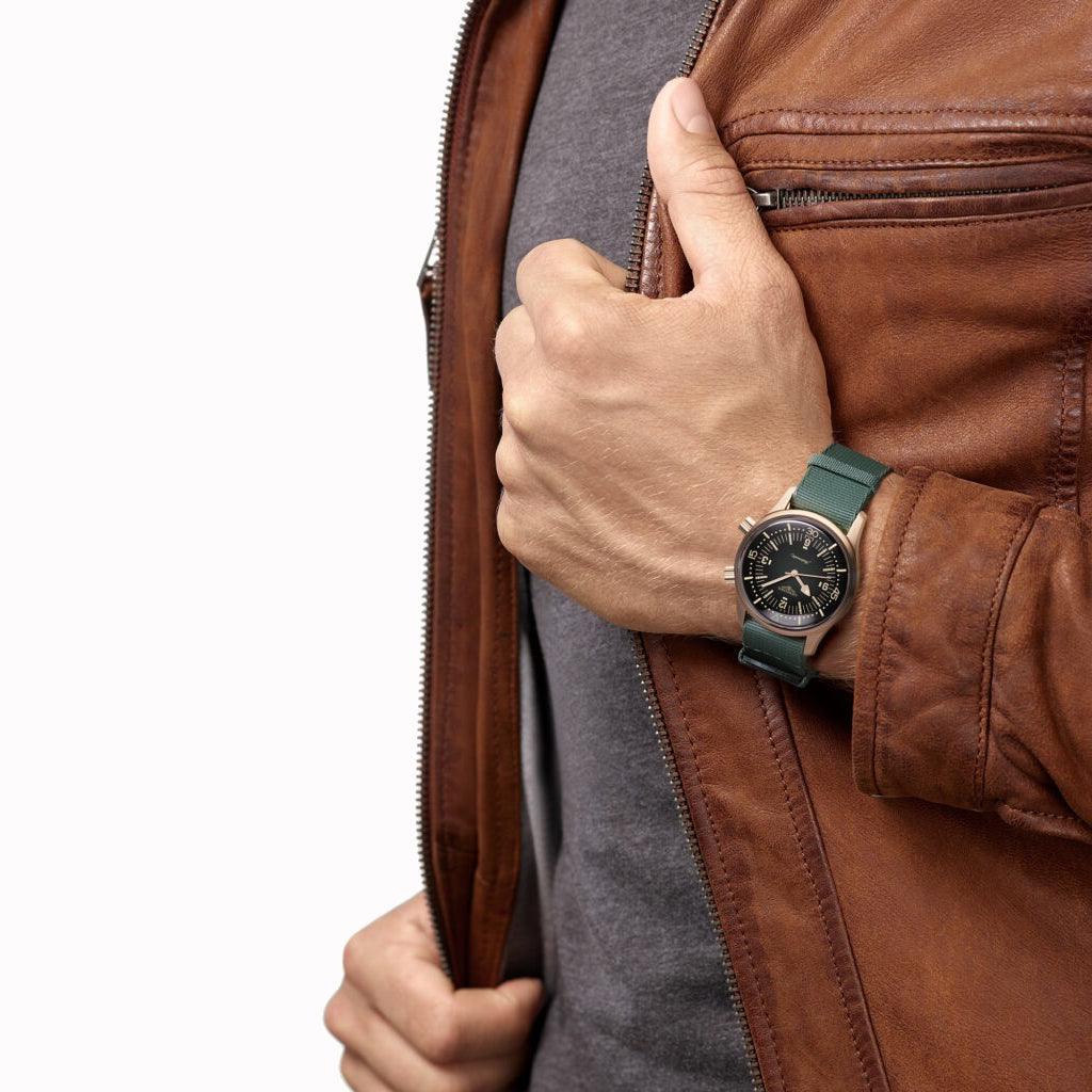 Longines montre The Longines Legend Diver 42mm vert automatique bronze titane L3.774.1.50.2